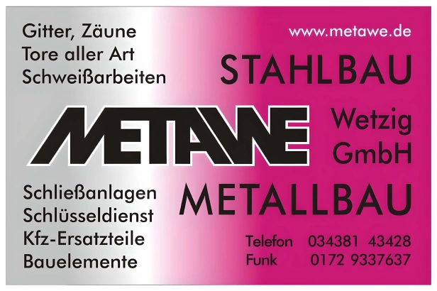 METAWE WETZIG Metallbau